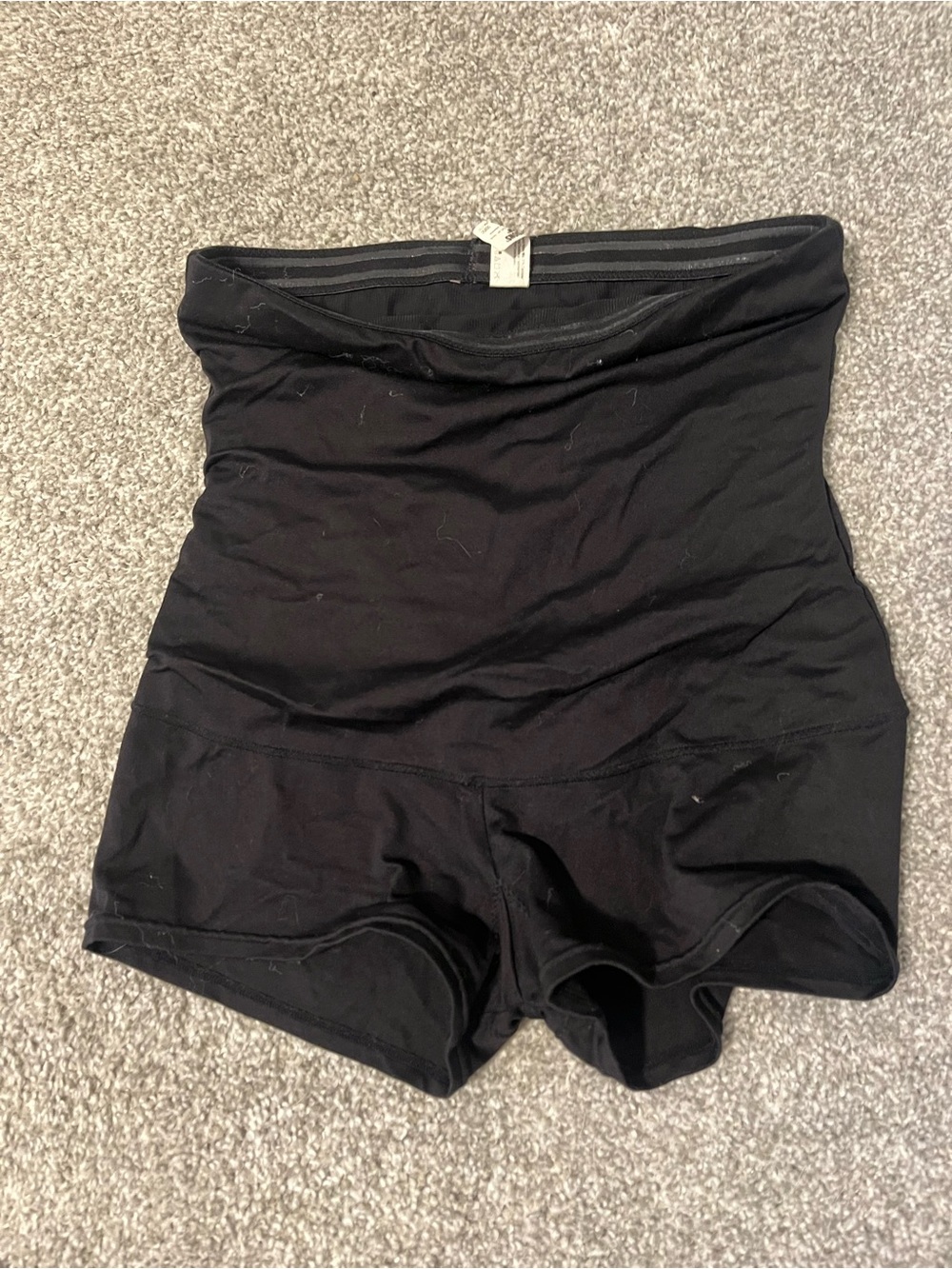 Maidenform Black High-Waist Shaping Shorts